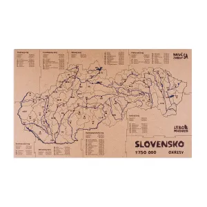 Mapucle Slovensko okresy